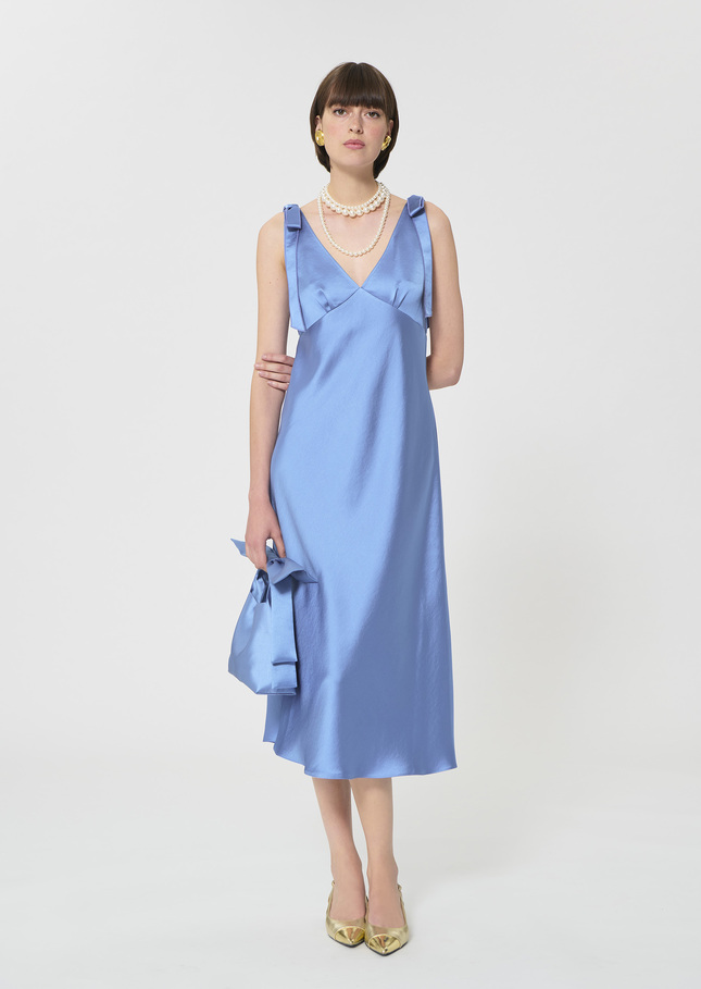 Romance Dress sky blue satin Horizon TARA JARMON