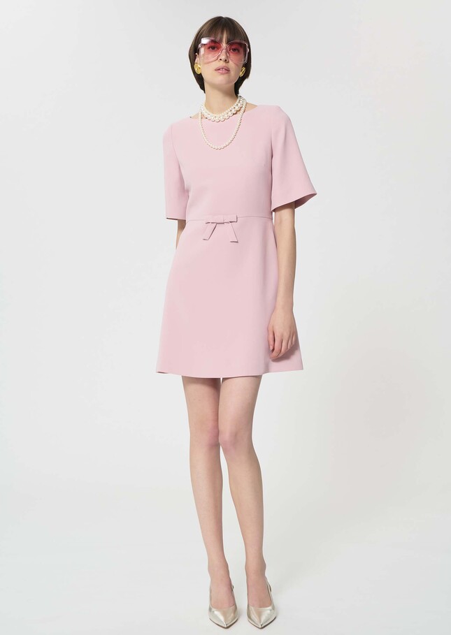 Romina dress pale pink in fluid crepe Blush TARA JARMON
