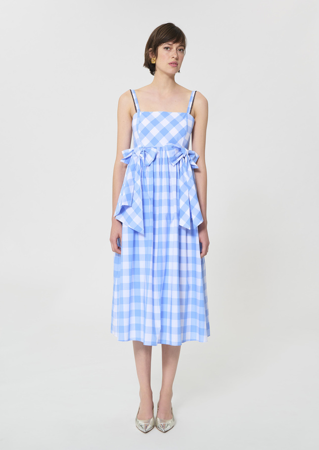 Renée Dress sky blue gingham Horizon TARA JARMON