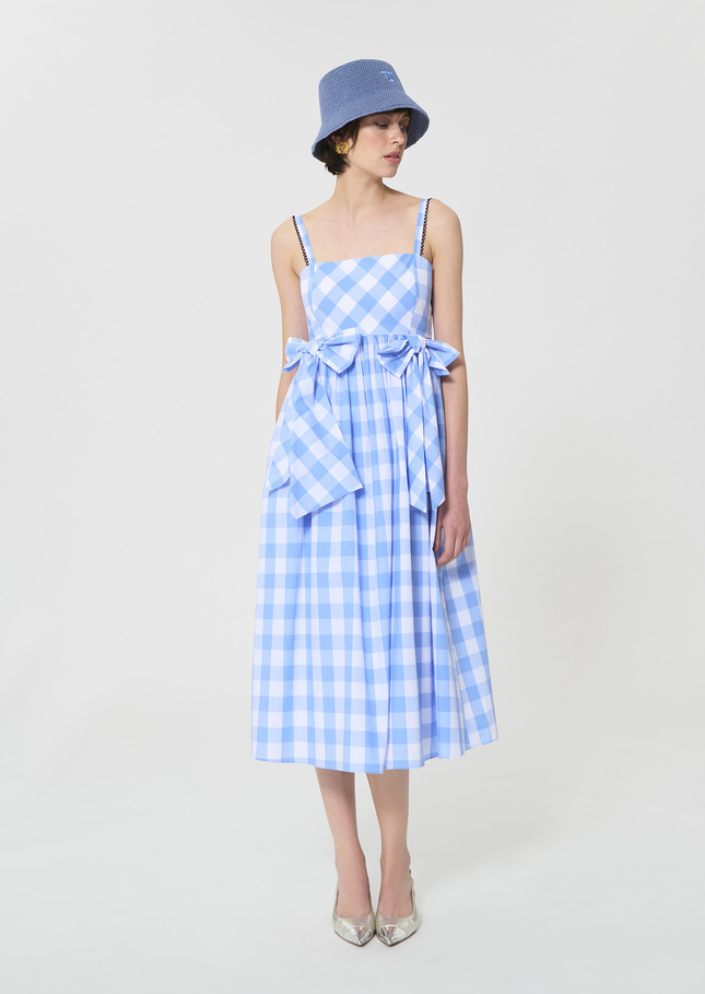Renée Dress sky blue gingham Horizon TARA JARMON