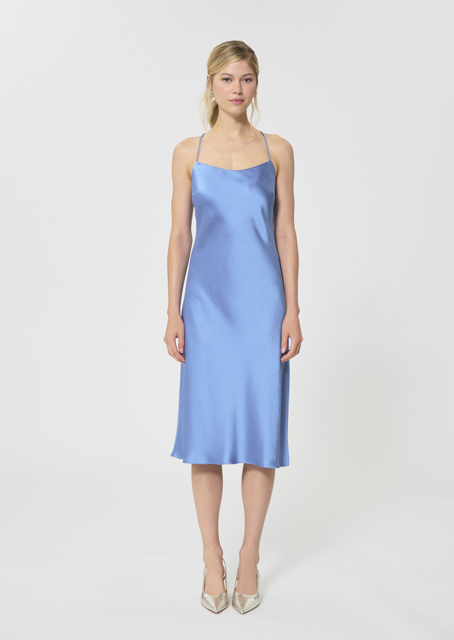 Reane dress sky blue satin Horizon TARA JARMON