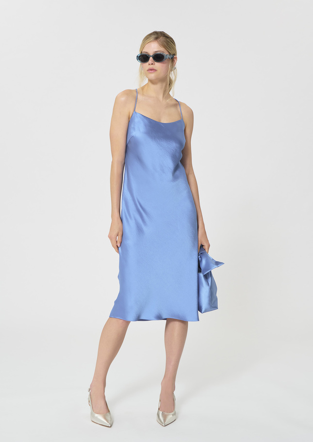 Reane dress sky blue satin Horizon TARA JARMON