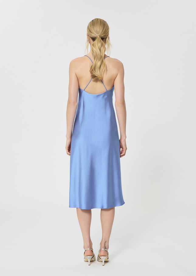 Reane dress sky blue satin Horizon TARA JARMON