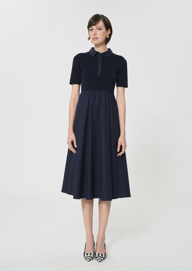 Rio Dress midnight blue cotton Night TARA JARMON