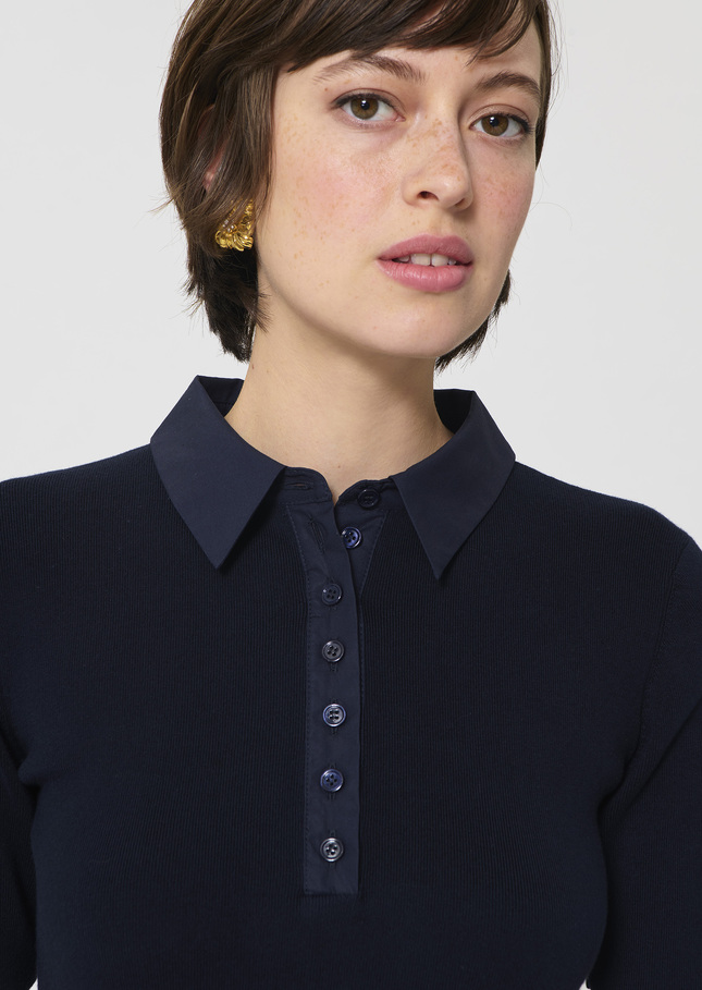 Rio Dress midnight blue cotton Night TARA JARMON