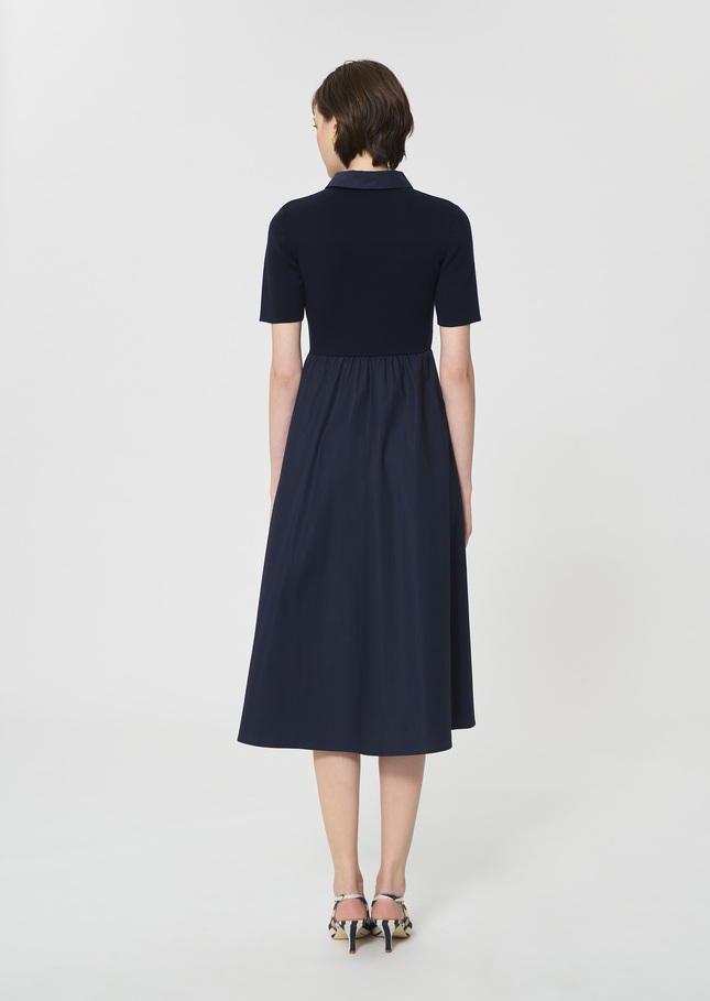 Rio Dress midnight blue cotton Night TARA JARMON