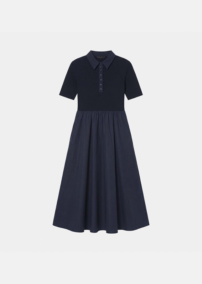 Rio Dress midnight blue cotton Night TARA JARMON