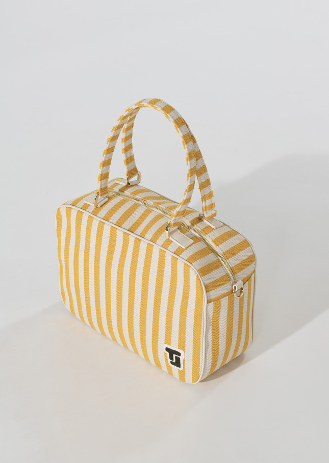 Solal bag yellow with stripes Mimosa TARA JARMON