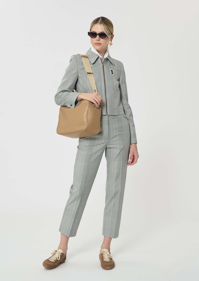 Vasco jacket Dark green Prince of Wales check Vert anglais TARA JARMON