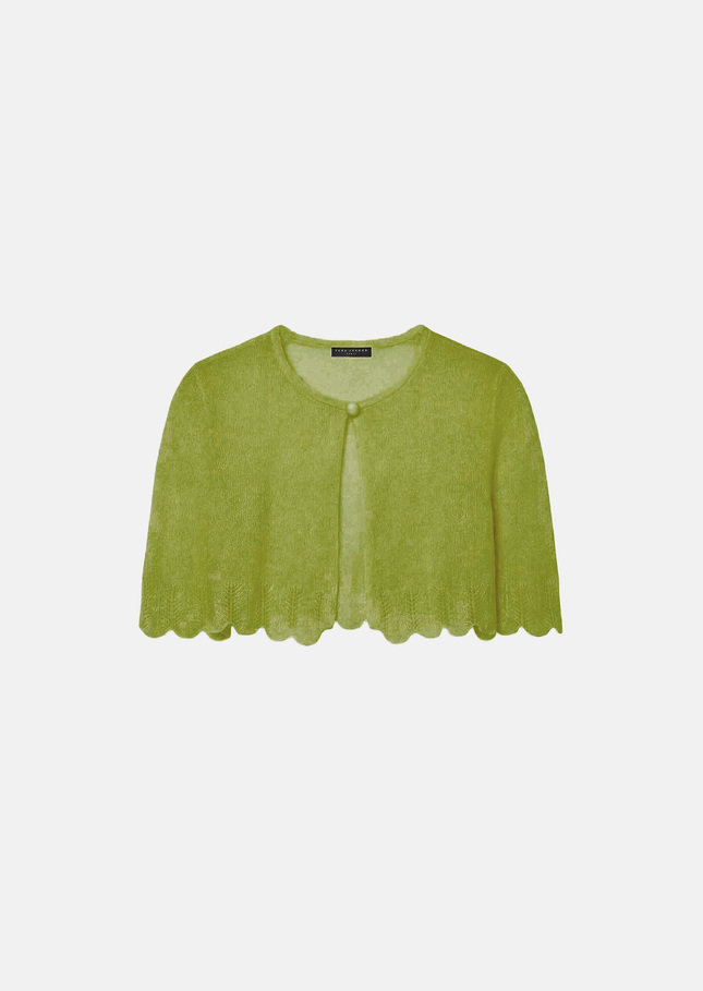 Valentine jacket light green mohair Pomme TARA JARMON