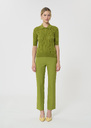 Pamina sweater green silky cotton Pomme TARA JARMON