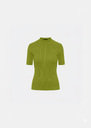 Perla Sweater green ribbed knit Blush, Mimosa, Night, Pomme TARA JARMON