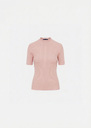 Perla Sweater pale pink ribbed knit Blush, Mimosa, Night, Pomme TARA JARMON