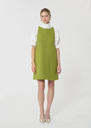 Rodney Dress green double canvas Pomme TARA JARMON