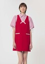 Rule Dress red double canvas Cerise TARA JARMON