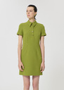 Robins dress green double canvas Pomme TARA JARMON