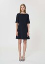 Romina dress midnight blue in fluid crepe Blush, Night TARA JARMON