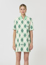 Rox Dress ecru with patterns Jade TARA JARMON