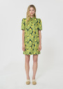 Rudy Dress dark green floral print Vert anglais TARA JARMON