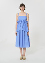 Renée Dress sky blue cotton voile Horizon, Pomme TARA JARMON