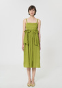 Renée Dress green cotton voile Horizon, Pomme TARA JARMON
