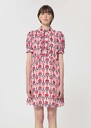 Ricci Dress pale pink retro print Blush TARA JARMON