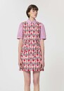 Russel Dress pale pink retro print Blush TARA JARMON