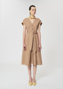 Rosia dress beige poplin Miel TARA JARMON