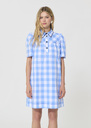 Roddy Dress sky blue in gingham in poplin Horizon TARA JARMON