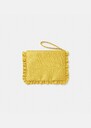 Sabrina clutch yellow duchess satin Anis, Horizon, Mimosa TARA JARMON