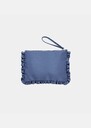 Sabrina clutch sky blue duchess satin Anis, Horizon, Mimosa TARA JARMON