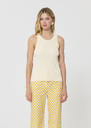 Trish tank top ecru ribbed knit Mimosa, Night, Off-white TARA JARMON