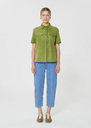 Top Tino green suede Pomme TARA JARMON