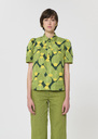 Top Tom dark green floral print Vert anglais TARA JARMON