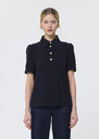 Top Tonino midnight blue in fluid crepe Night TARA JARMON