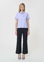 Top Tennis blue with thin cotton stripes Blue TARA JARMON