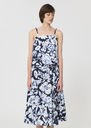 Top Tazzio midnight blue floral print cotton Night TARA JARMON