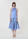 Top Tierri sky blue satin Anis, Horizon TARA JARMON