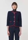 Voeux Jacket midnight blue tweed Night TARA JARMON