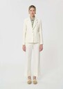 Valy Jacket unbleached canvas, grain of powder Night, Off-white TARA JARMON