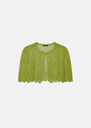 Valentine jacket light green mohair Pomme TARA JARMON