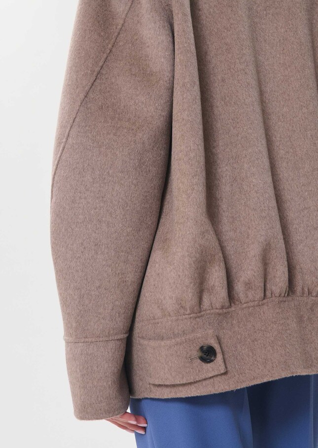 Marlo Coat Hazelnut double-breasted with a tailored collar Nut brown TARA JARMON