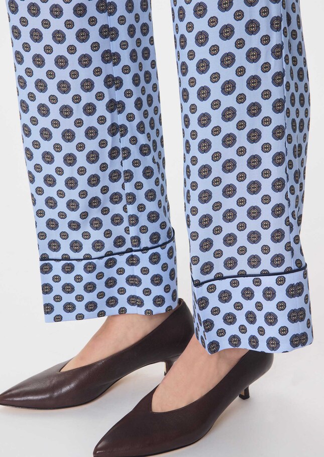 Pierre's Pants printed right light blue cloud Cloud TARA JARMON