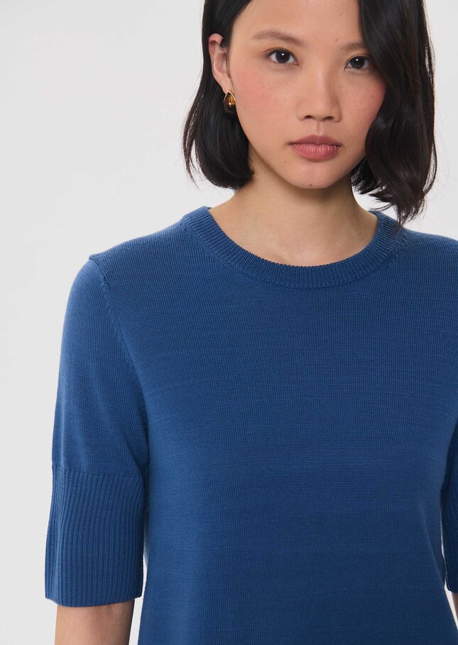 Paoline sweater blue short-sleeved Denim TARA JARMON