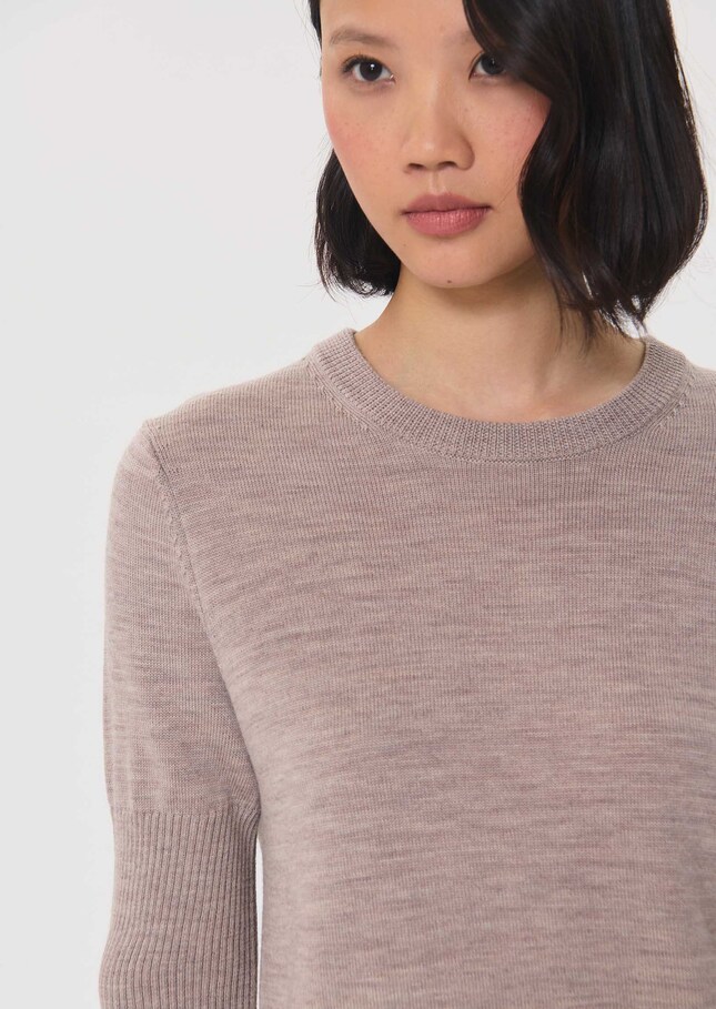 Paoline sweater hazelnut short-sleeved Nut brown TARA JARMON