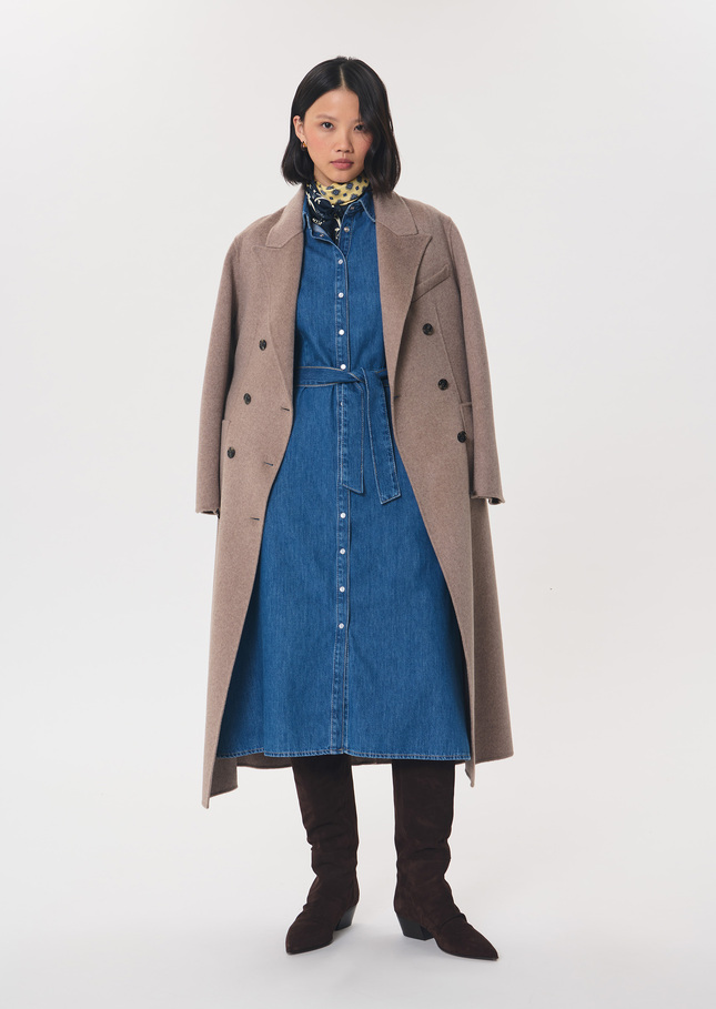 Rodeo Dress long blue denim dress with belt Denim TARA JARMON