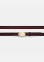 Lison Belt thin fig with rectangular loop Fig, Tonka TARA JARMON