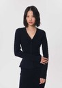 Gisela vest midnight blue fitted Khaki, Night TARA JARMON