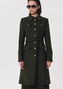 Maelline Coat long khaki belted Khaki TARA JARMON