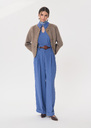 Pia Pants flowing blue belted Denim, Mûre, Vanilla TARA JARMON